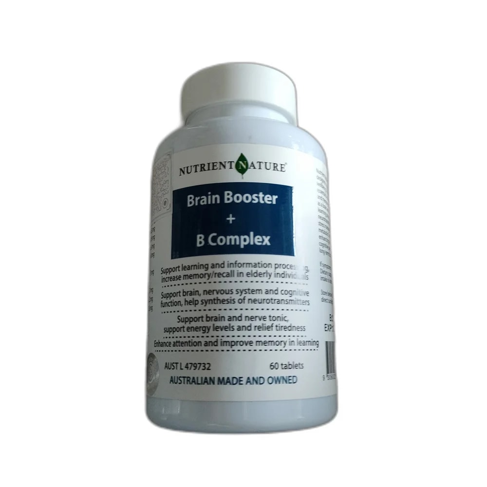 Nutrient Nature Brain Booster + B Complex Per tablet, 60 tablets - SUKHA PHARMACY