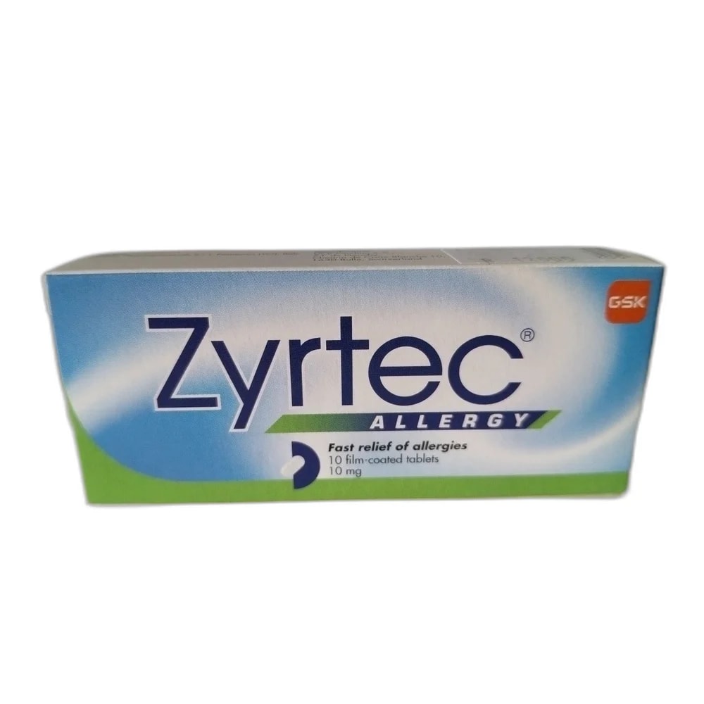 Zyrtec 10 mg - ឱសថស្ថាន សុខលាភ