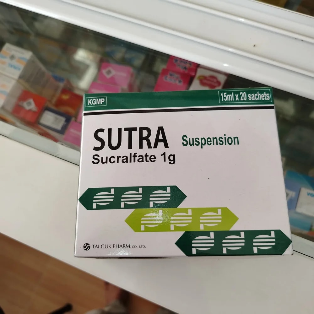 Sutra Sucralfate 1 g per 15 mL sachet - Reachiny Pharmacy