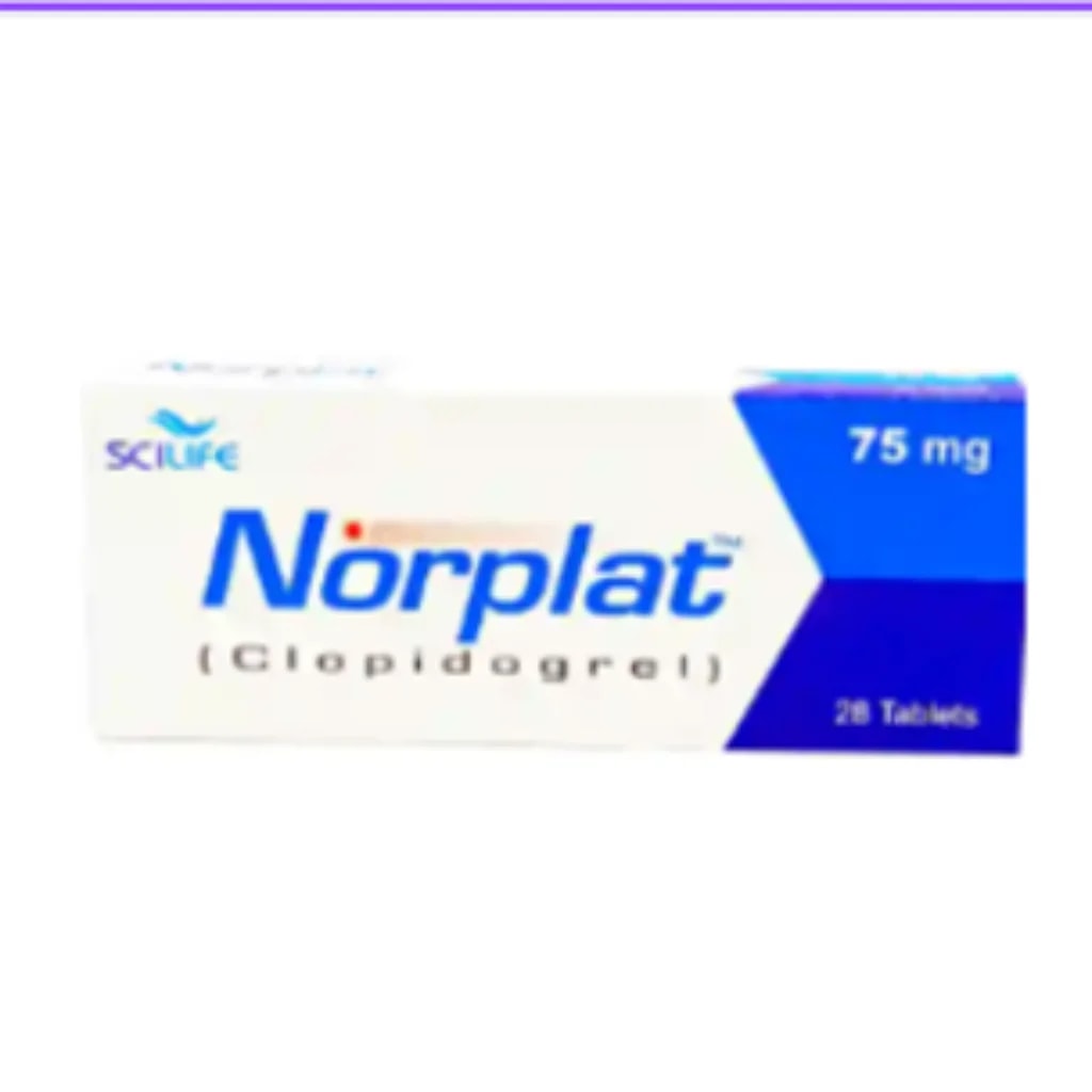 Norplat 75mg (Clopidogrel) 75mg - Phnom Penh Care Pharmacy 2ND Floor / Under CENTRAL HOSPITAL