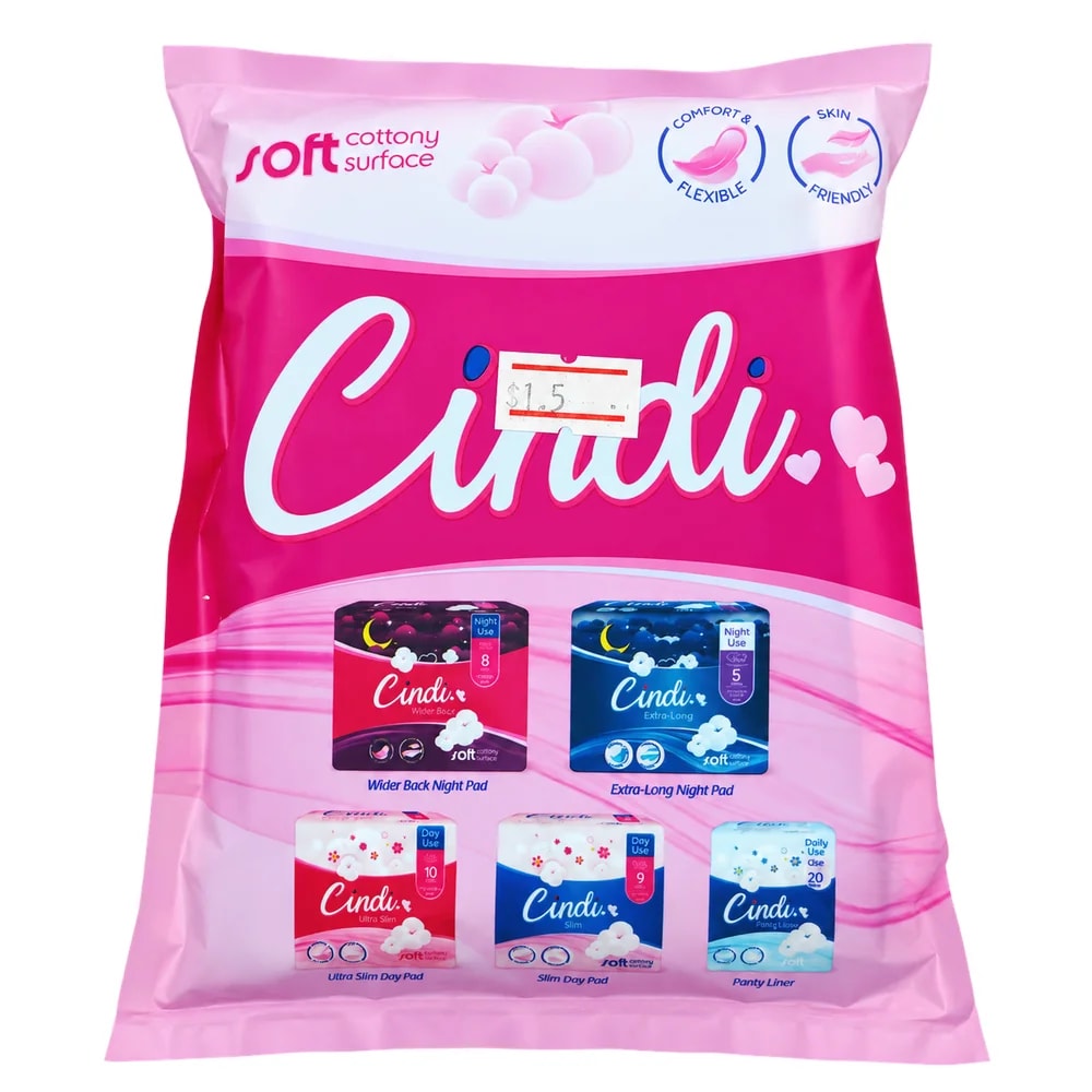 Cindi Wider Back Sanitary Pads 29 cm - Pharmacy Krech hong