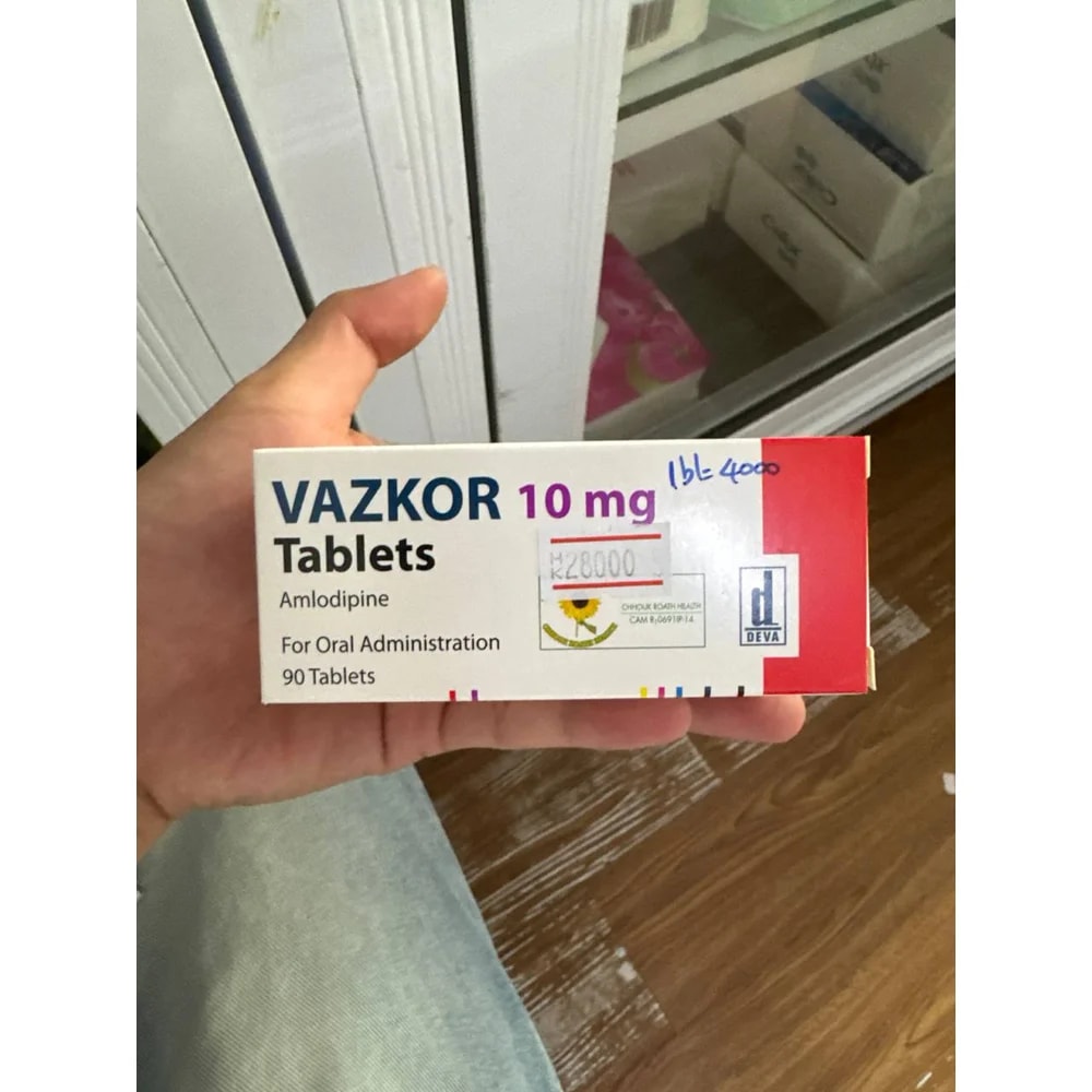Vazkor 10 mg Amlodipine 10 mg per tablet - Kim Yi