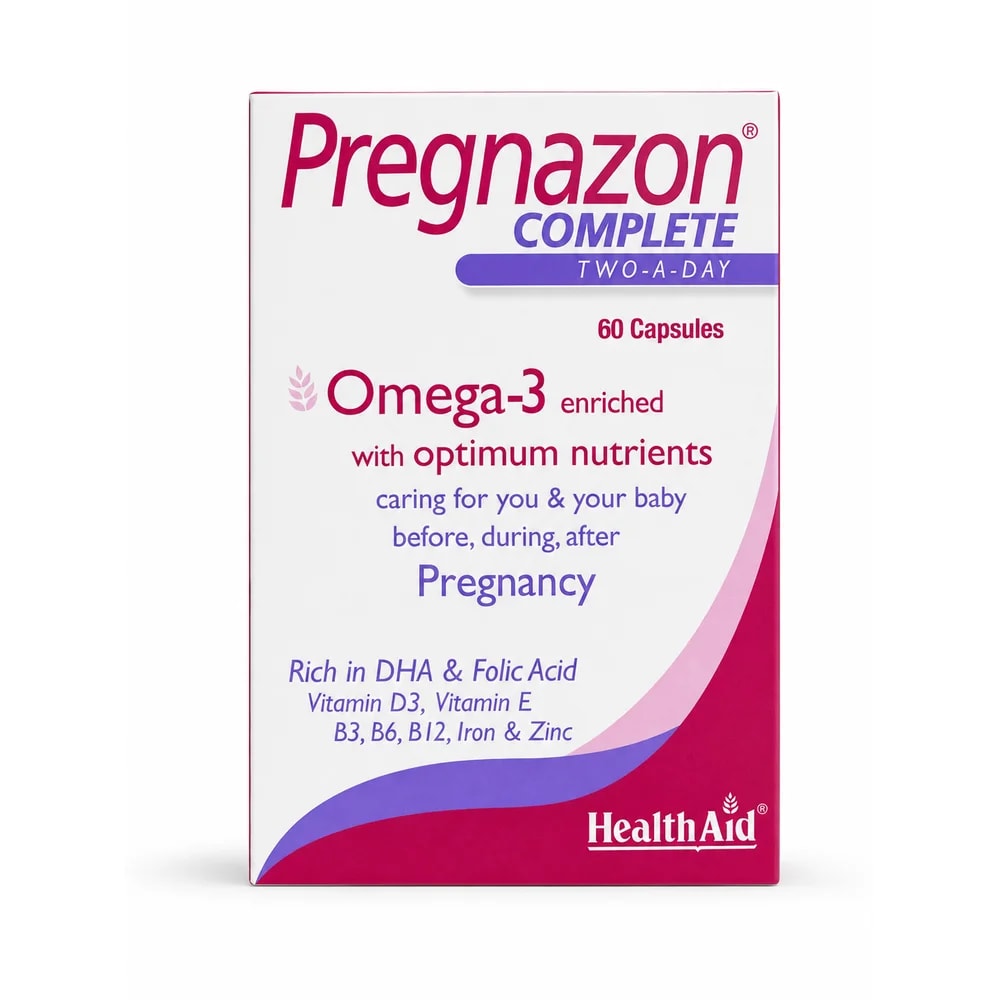 Pregnazon Complete Omega-3 enriched prenatal multivitamin and mineral capsules with DHA and folic acid - Kim Yi