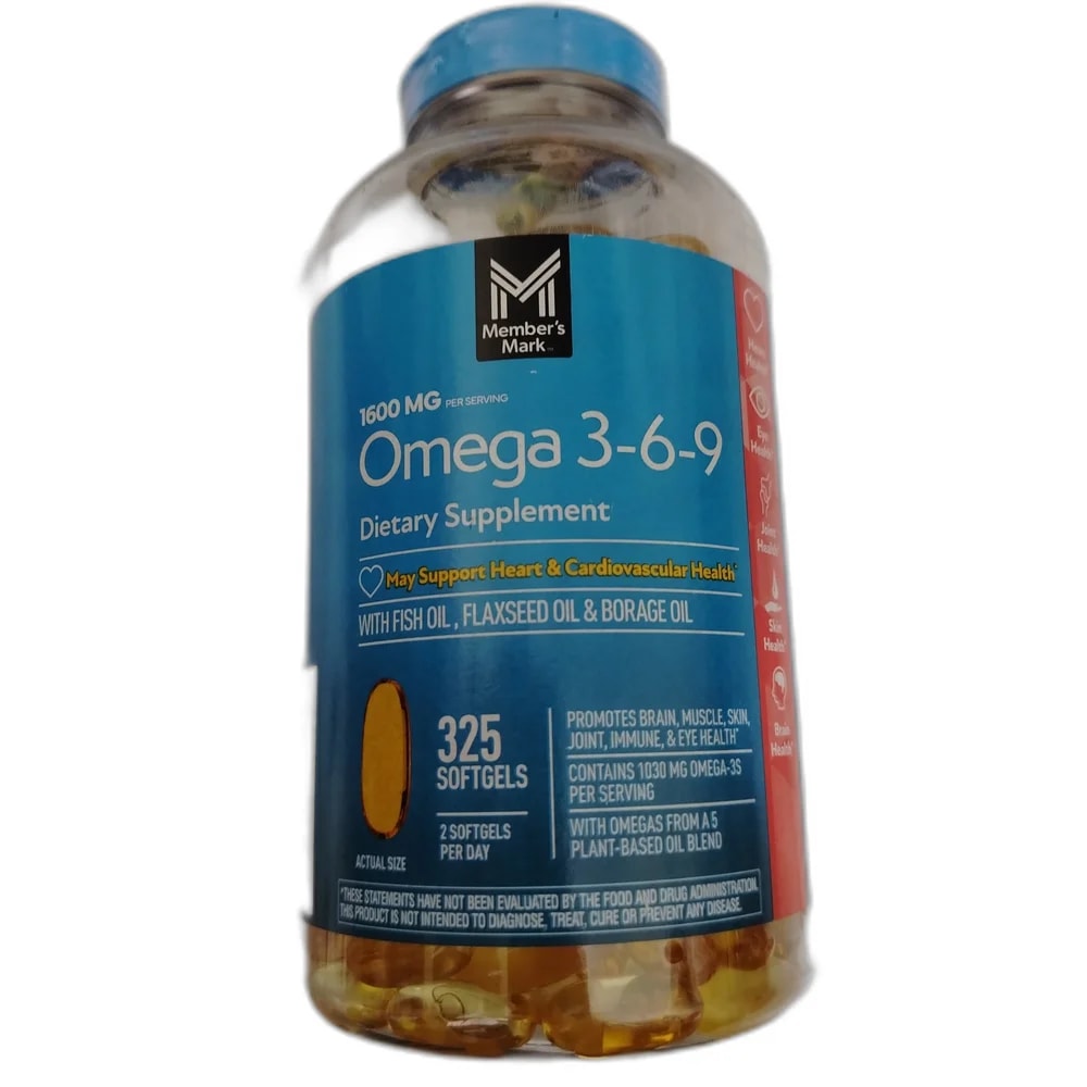 Member's Mark Omega 3-6-9 1600 mg - DHOU CARE PHARMACY