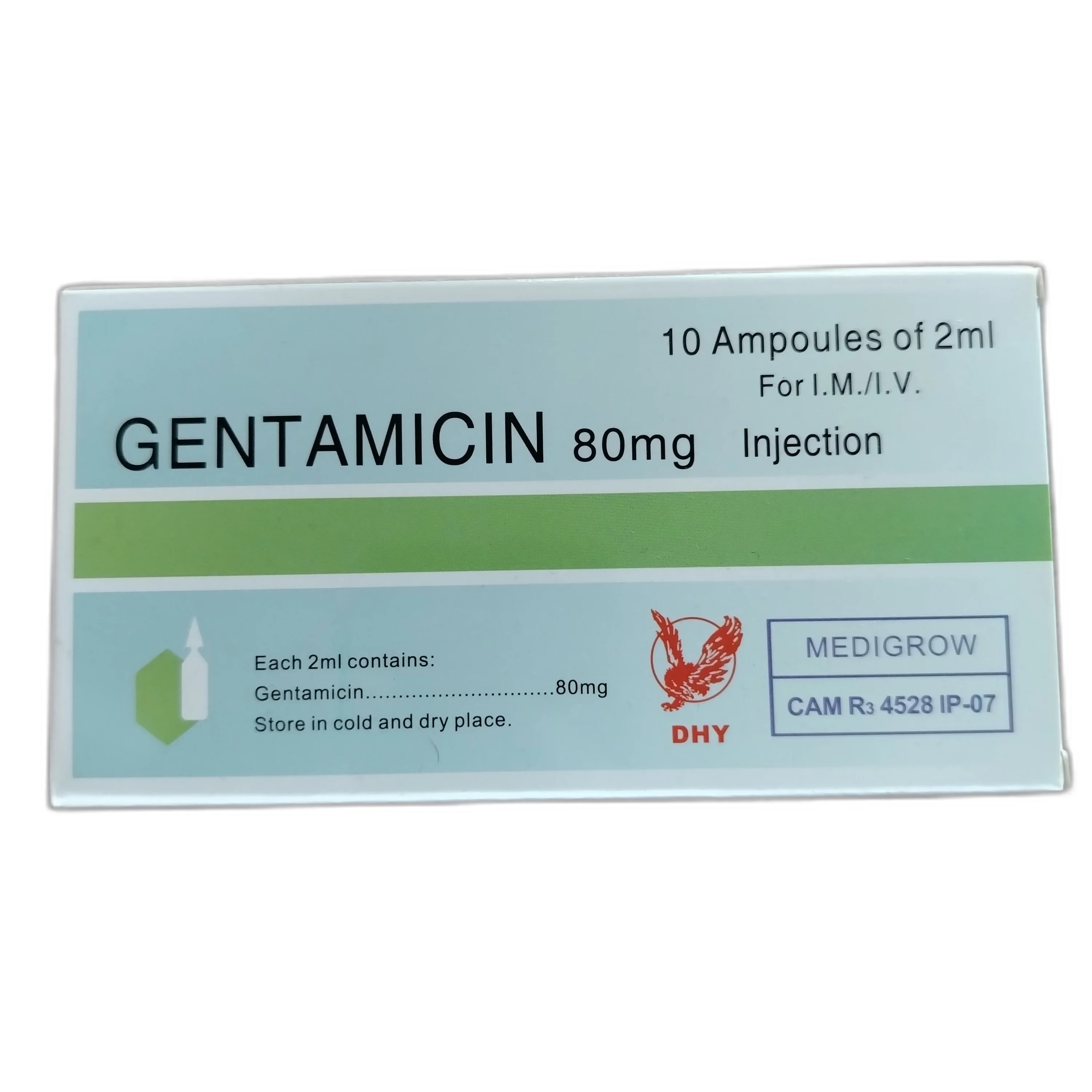 Gentamicin 80 mg / 2 ml - DARAREASH PHARMACY