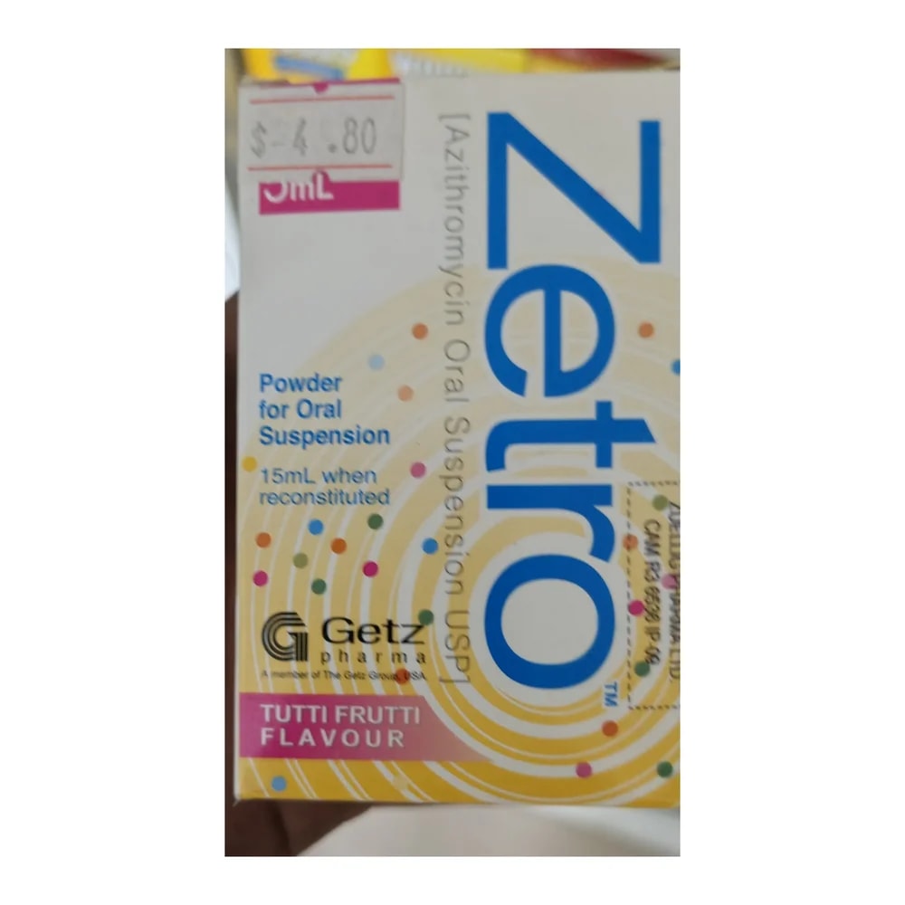 Zetro 200 mg/5 mL (15 mL) - Morhachun Pharmacies