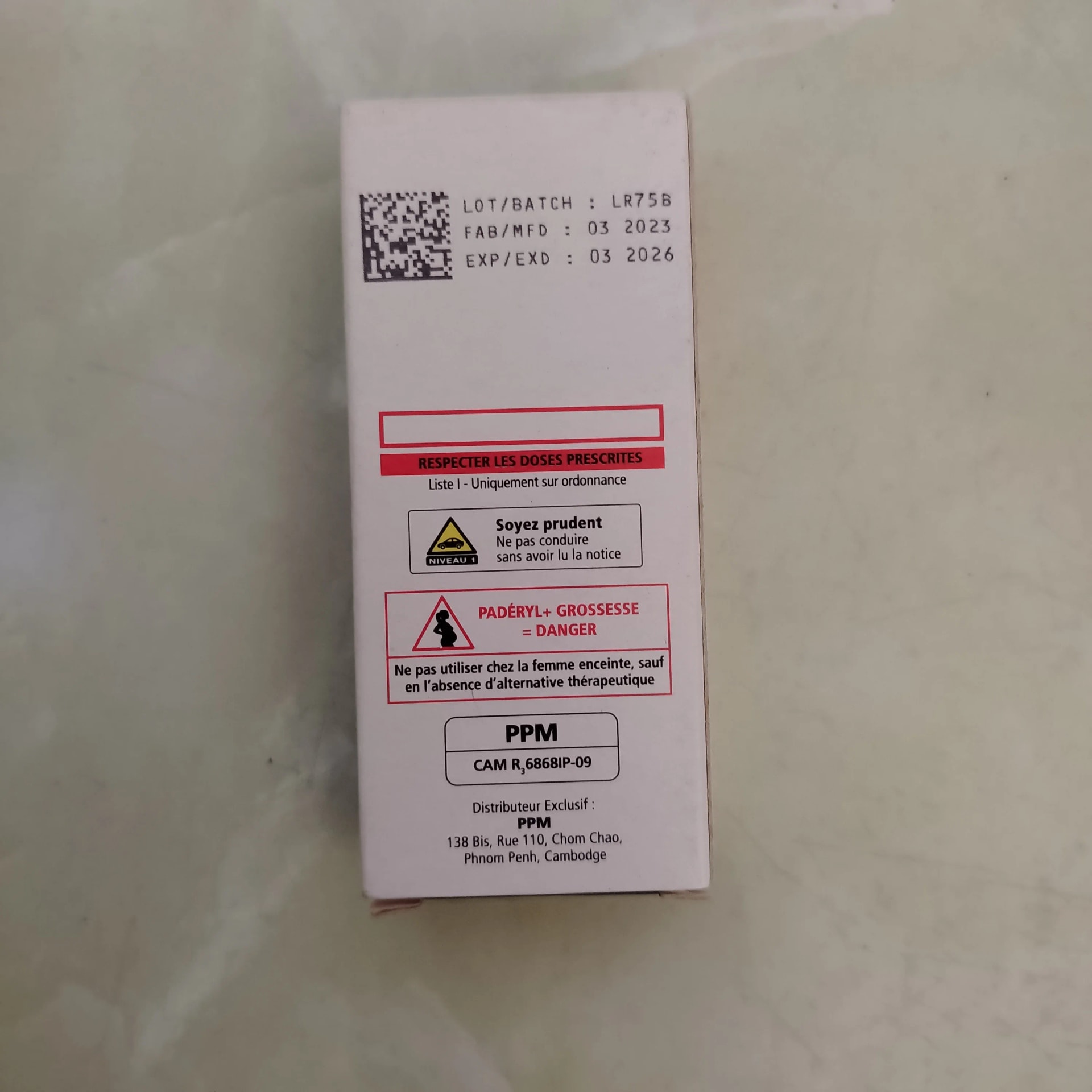 Paderyl 19,5 mg - Phal Cham Rouen