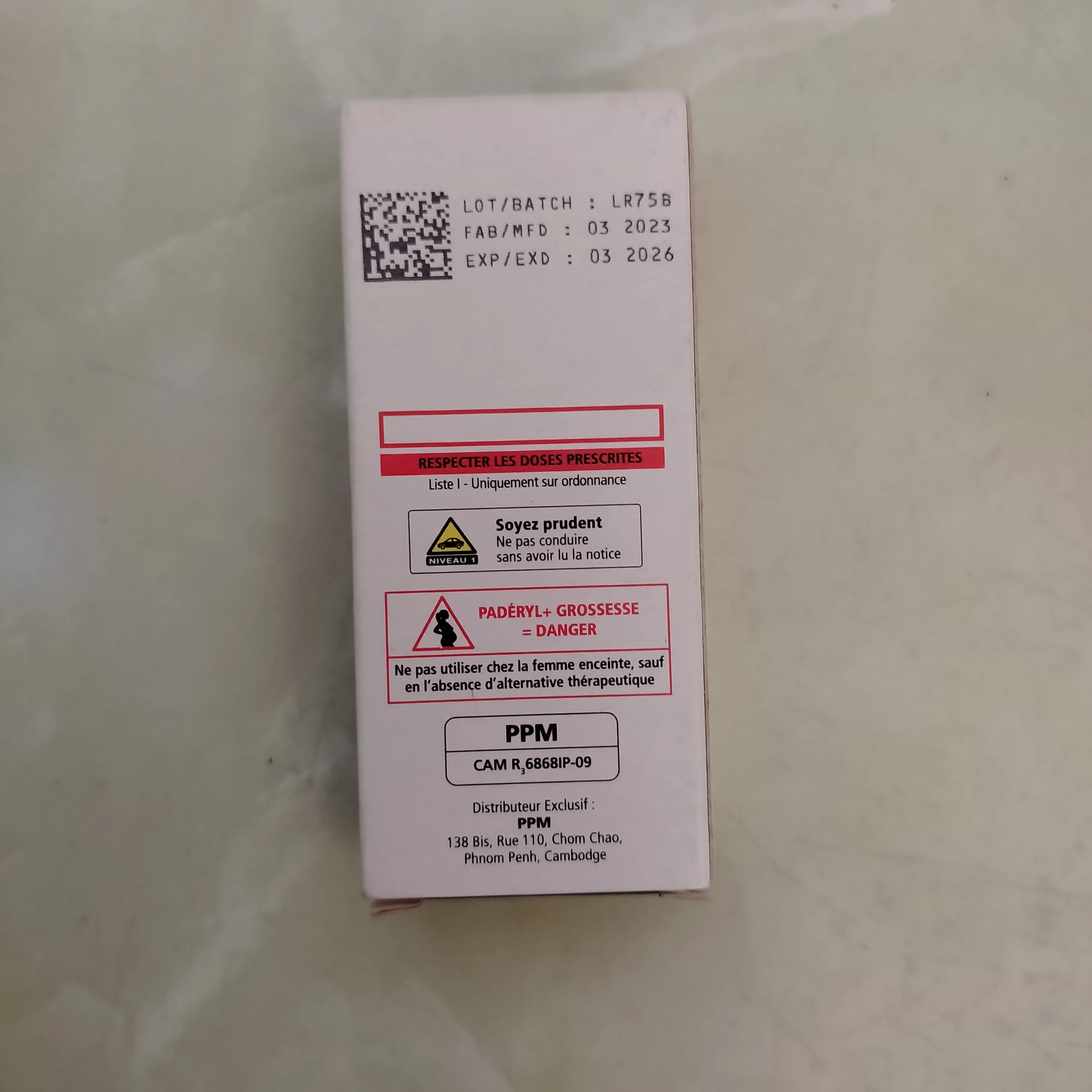 Paderyl 19,5 mg - Phal Cham Rouen