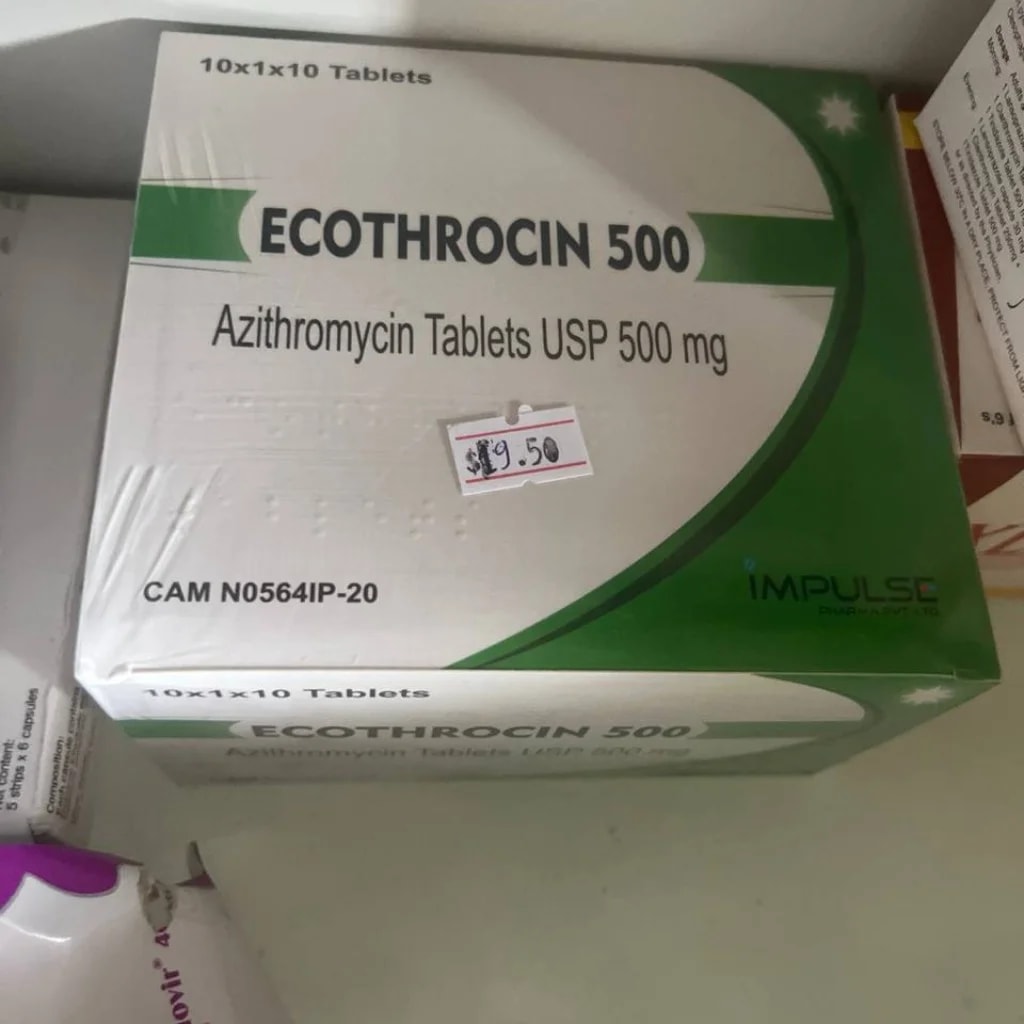 ECOTHROCIN 500 Azithromycin USP 500 mg - SETHIKA CARE Pharmacy