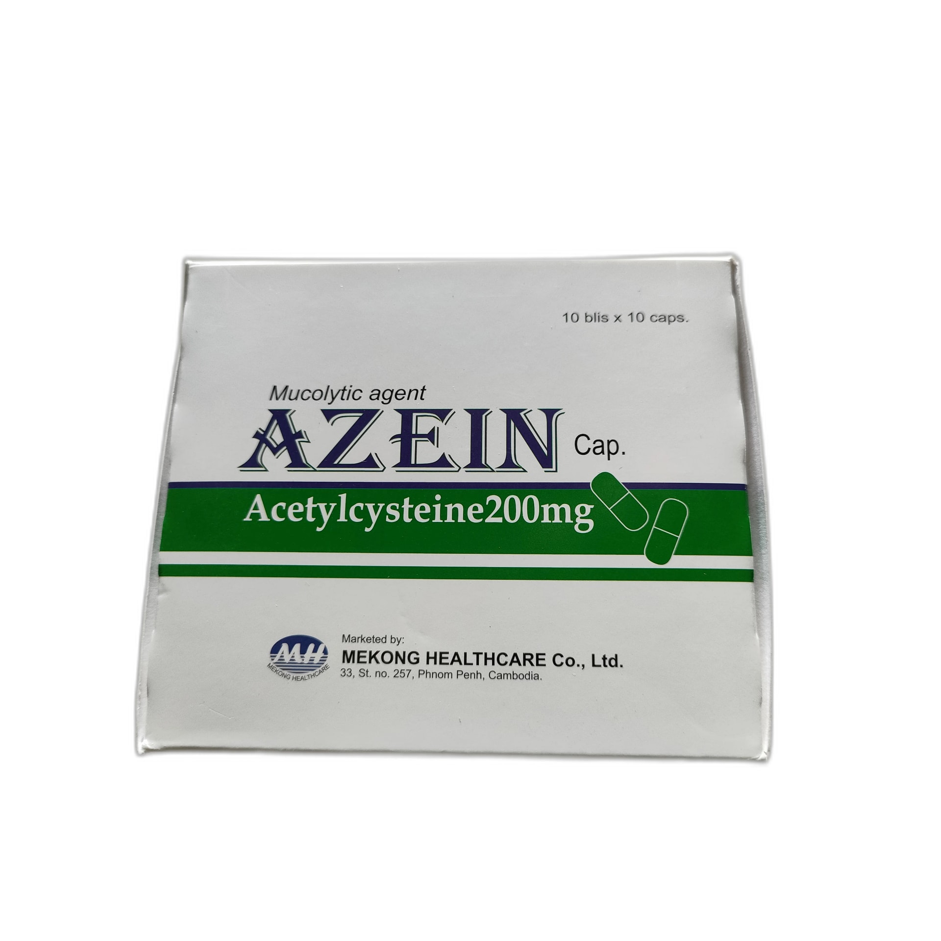 AZEIN Cap Acethylcyateine 200 mg - PONLEU DOUNG DARA PHARMACY