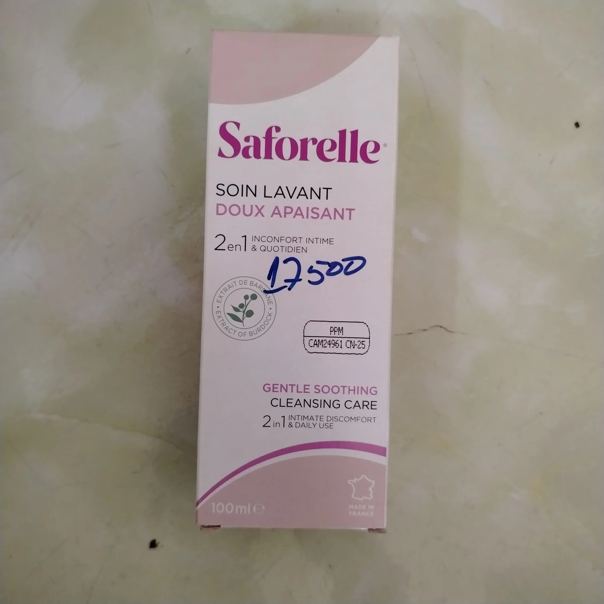 Saforelle Gentle Soothing Cleansing Care 100 ml - Phal Cham Rouen