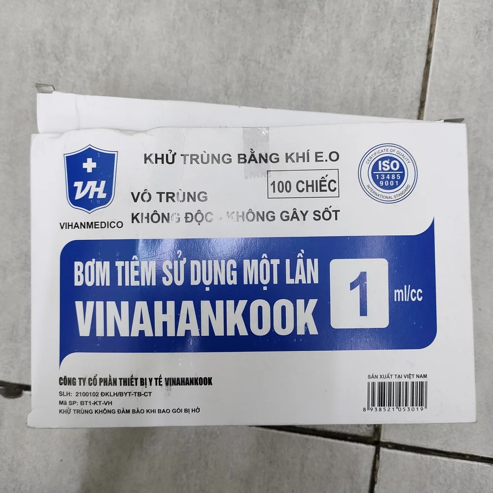 Vinahankook Disposable Syringe 1 mL 1 mL - Depot De Pharmacie "A" Kim Houy