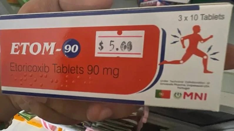 ETOM-90 Etoricoxib 90mg - ឱសថស្ថាន ក្តីស្រឡាញ់