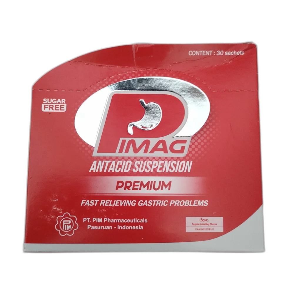 P-IMAG Antacid Suspension Premium 7 mL sachet - SUKHA PHARMACY