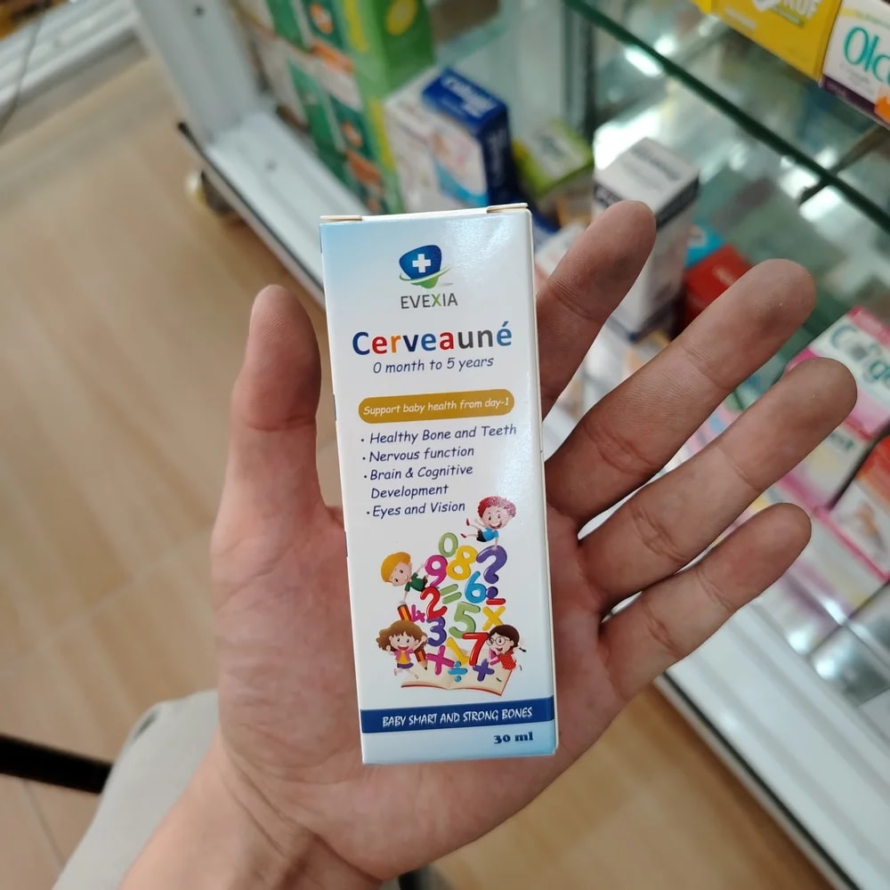 Cerveauné Vitamin D3 400 IU (10 mcg) + DHA 1 mg per 10 drops - Reachiny Pharmacy