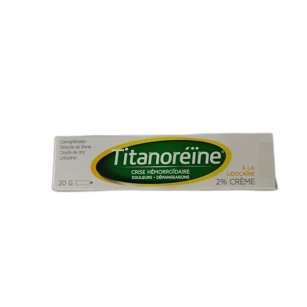 Titanoreine Per 100 g of cream: Carrageenan 2.50 g; Titanium Dioxide 2.00 g; Zinc Oxide 2.00 g; Lidocaine 2.00 g (2% w/w) - PHARMA ASSIST PHARMACY
