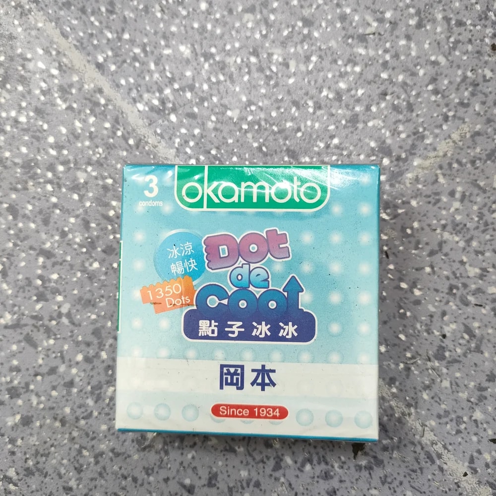 Okamoto Dot de Cool Condoms Nominal width 52 ± 2 mm, nominal length 185 ± 7 mm - Depot De Pharmacie "A" Kim Houy