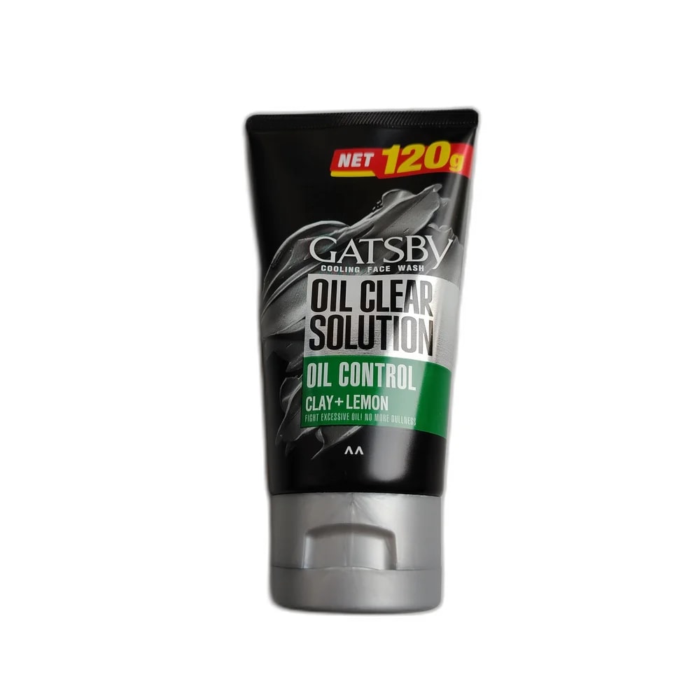 Gatsby Oil Clear Solution Cooling Face Wash (Oil Control - Clay + Lemon) 120g 120 g - PHARMACIE RATANAK