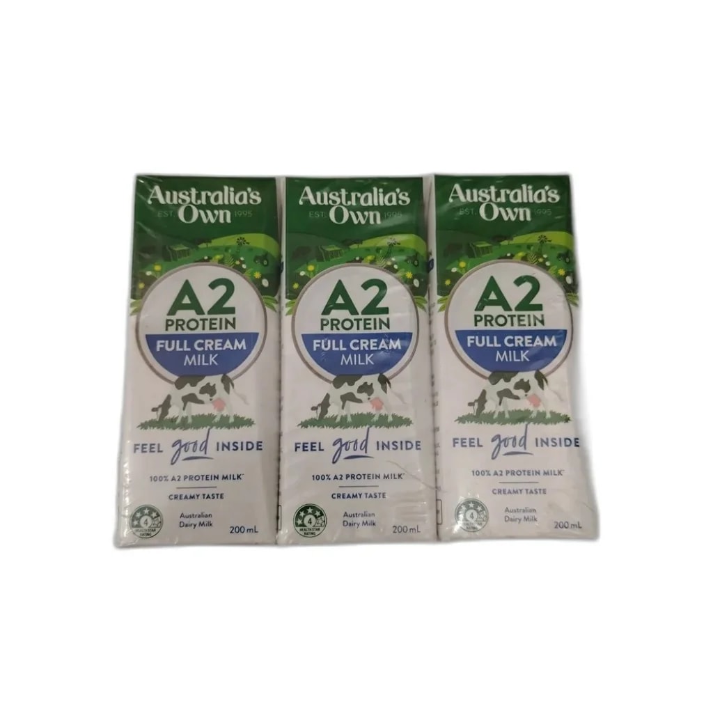 Australia's Own A2 Protein Full Cream Milk 200 mL per box - PHARMACIE RATANAK
