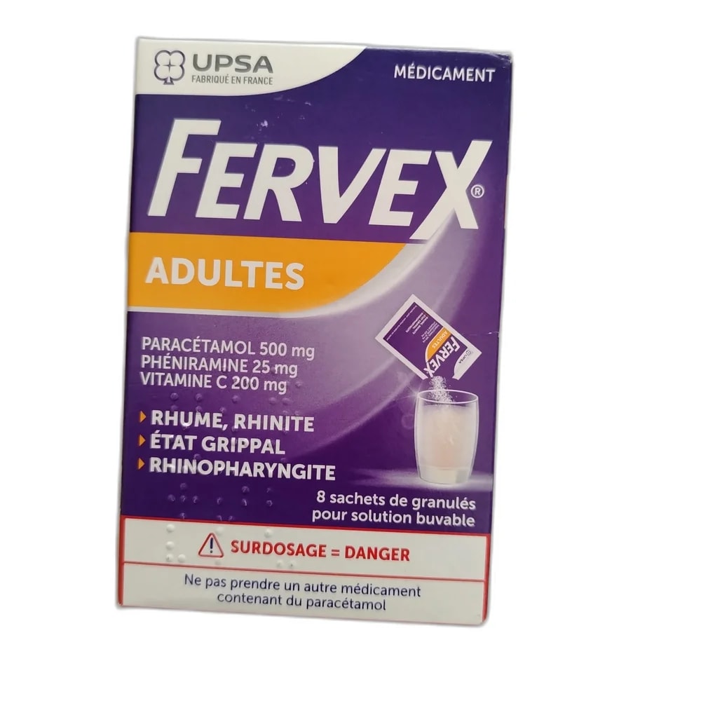 Fervex Adult 500 mg / 25 mg / 200 mg - Oudom Puthik Pharmacy