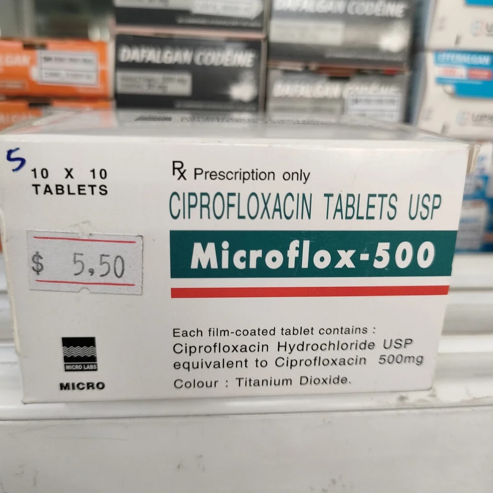 Microflox-500 500 mg - Depot De Pharmacie "A" Kim Houy