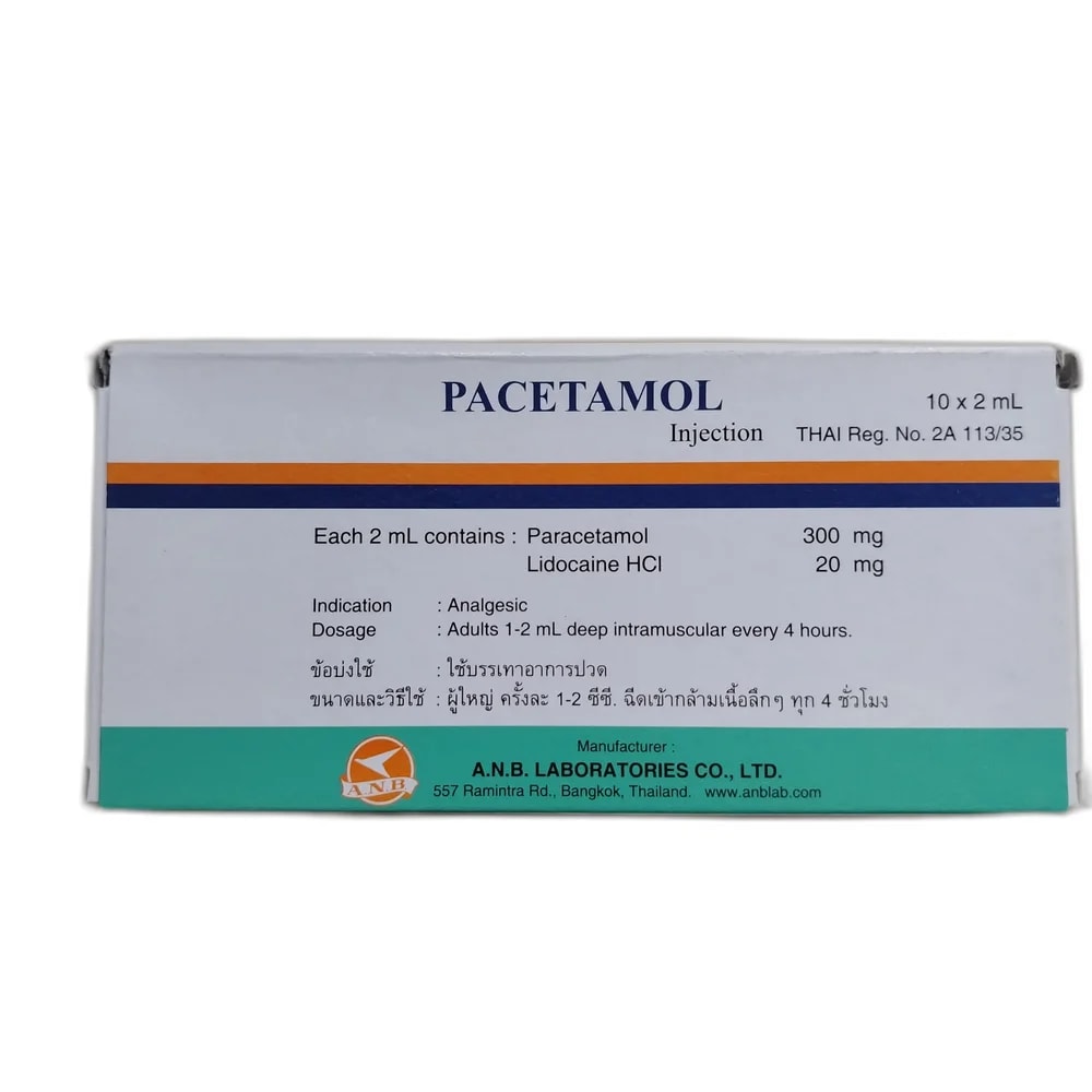 Pacetamol 300 mg / 20 mg per 2 ml - PHARMACIE LA BELLE PHARMA 