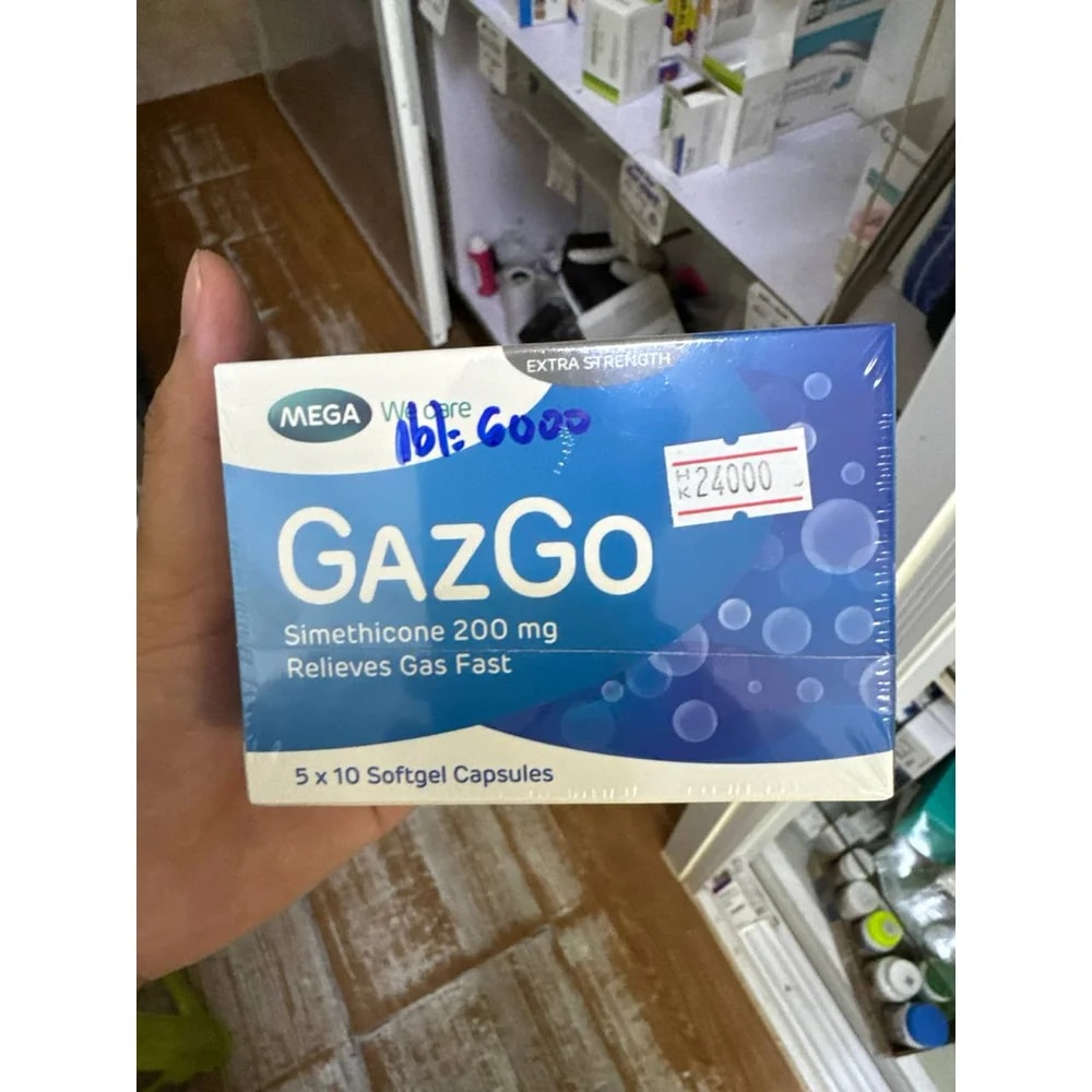 GazGo Extra Strength Simethicone 200 mg softgel capsules - Kim Yi