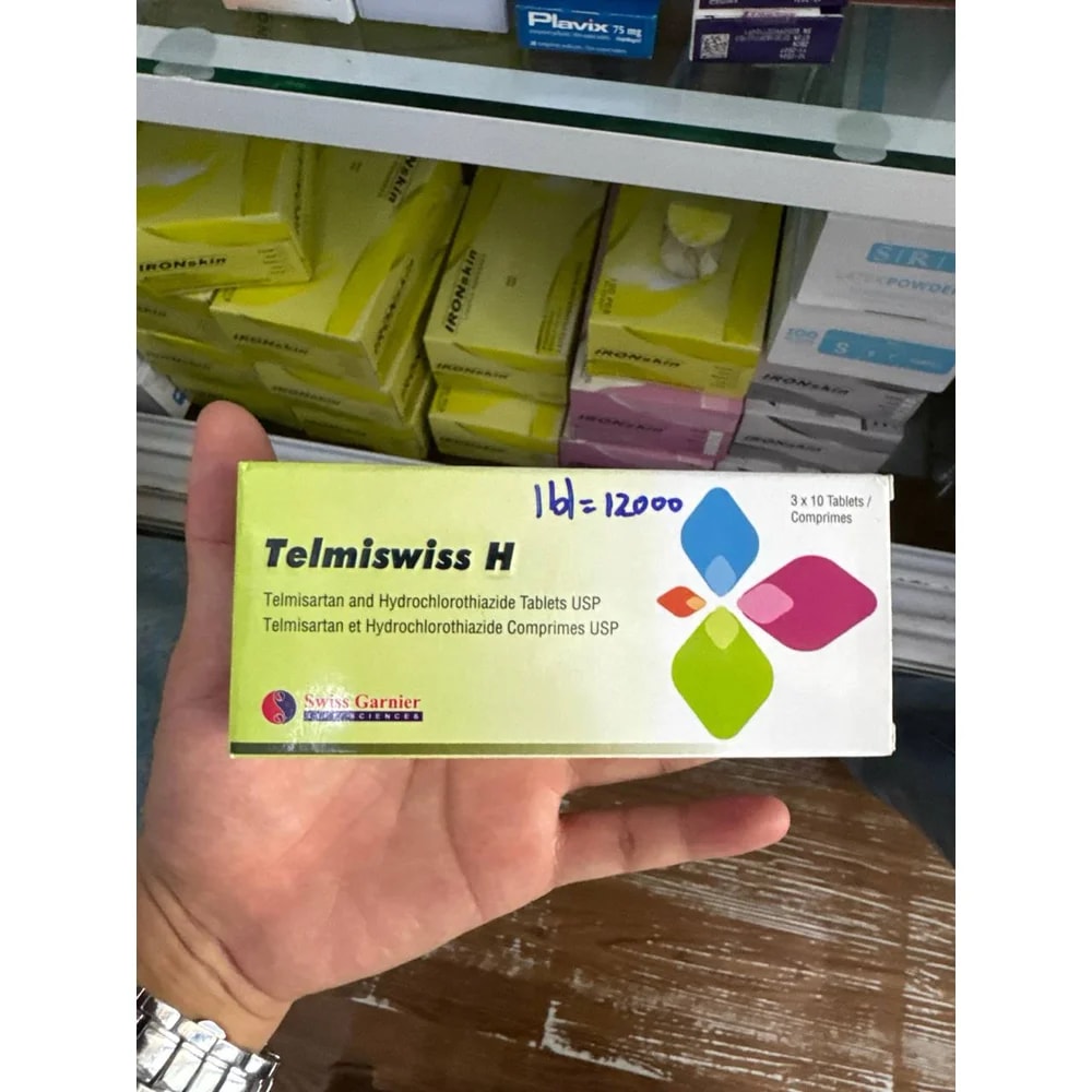 Telmiswiss H Telmisartan 40 mg and hydrochlorothiazide 12.5 mg, 30 tablets - Kim Yi