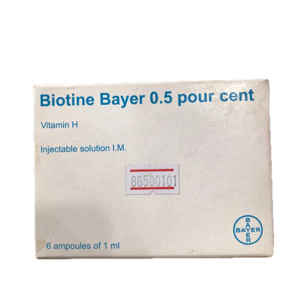 Biotine Bayer 0.5% (5 mg/1 ml ampoule) - Reach Srey