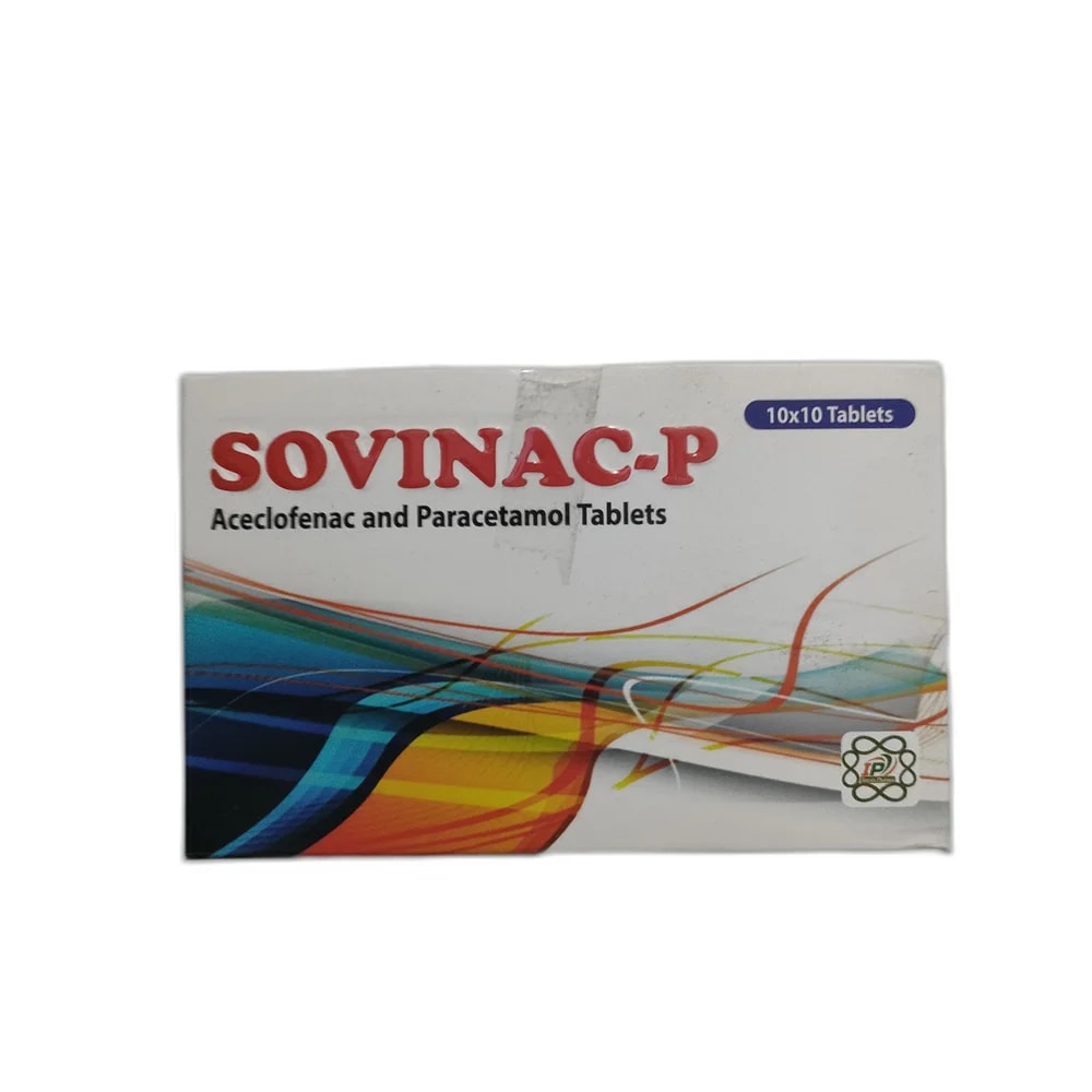 Sovinac-P Aceclofenac 100 mg / Paracetamol 500 mg - PHARMACIE PORNLEU PICH