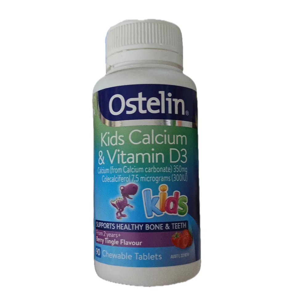 Ostelin Kids Calcium & Vitamin D3 350 mg / 7.5 mcg (300 IU) - Morhachun Pharmacies