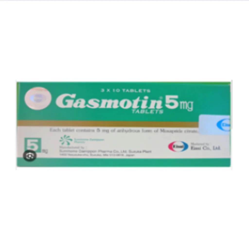 Gasmotin 5mg (Mosapride) 5mg - Phnom Penh Care Pharmacy 2ND Floor / Under CENTRAL HOSPITAL