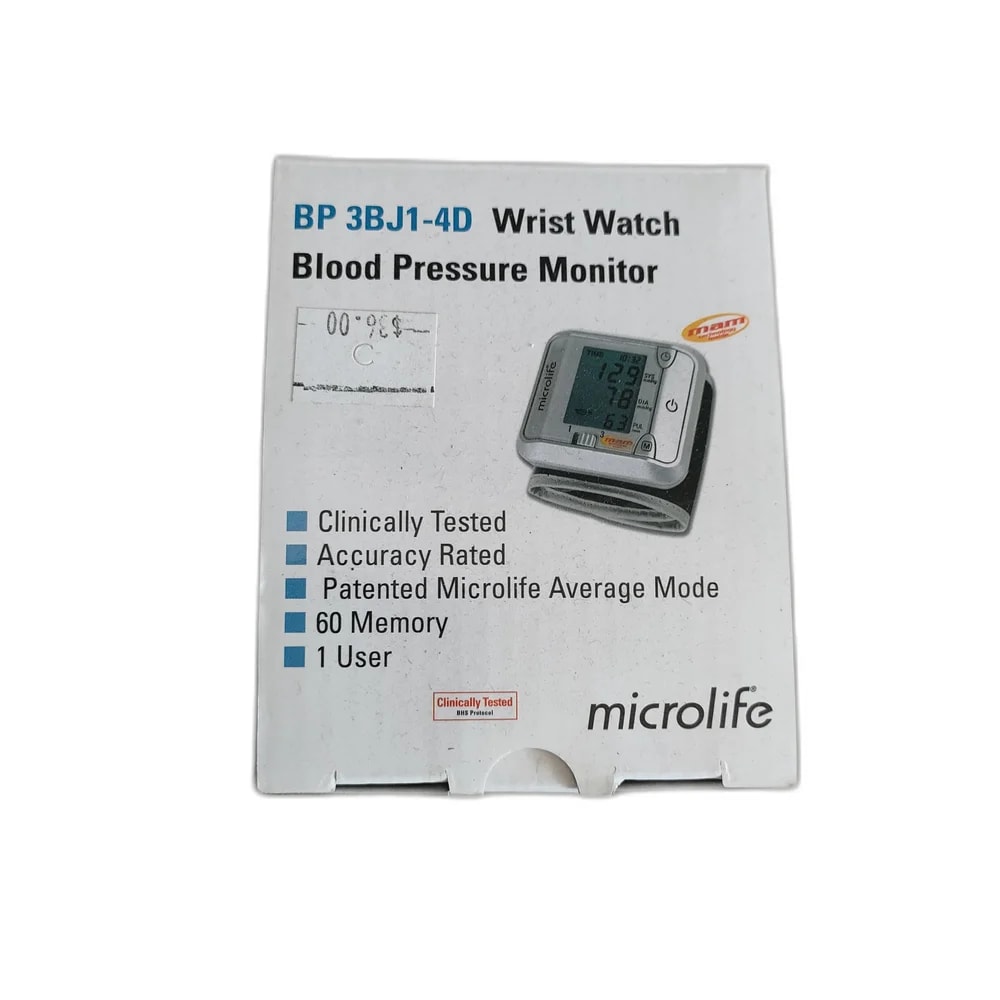 Microlife BP 3BJ1-4D Wrist Watch Blood Pressure Monitor Not available - SUKHA PHARMACY
