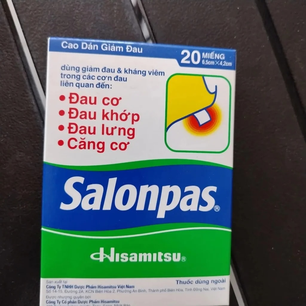 Salonpas Patch 6.5 cm x 4.2 cm - CHEANIMUL PHARMACY