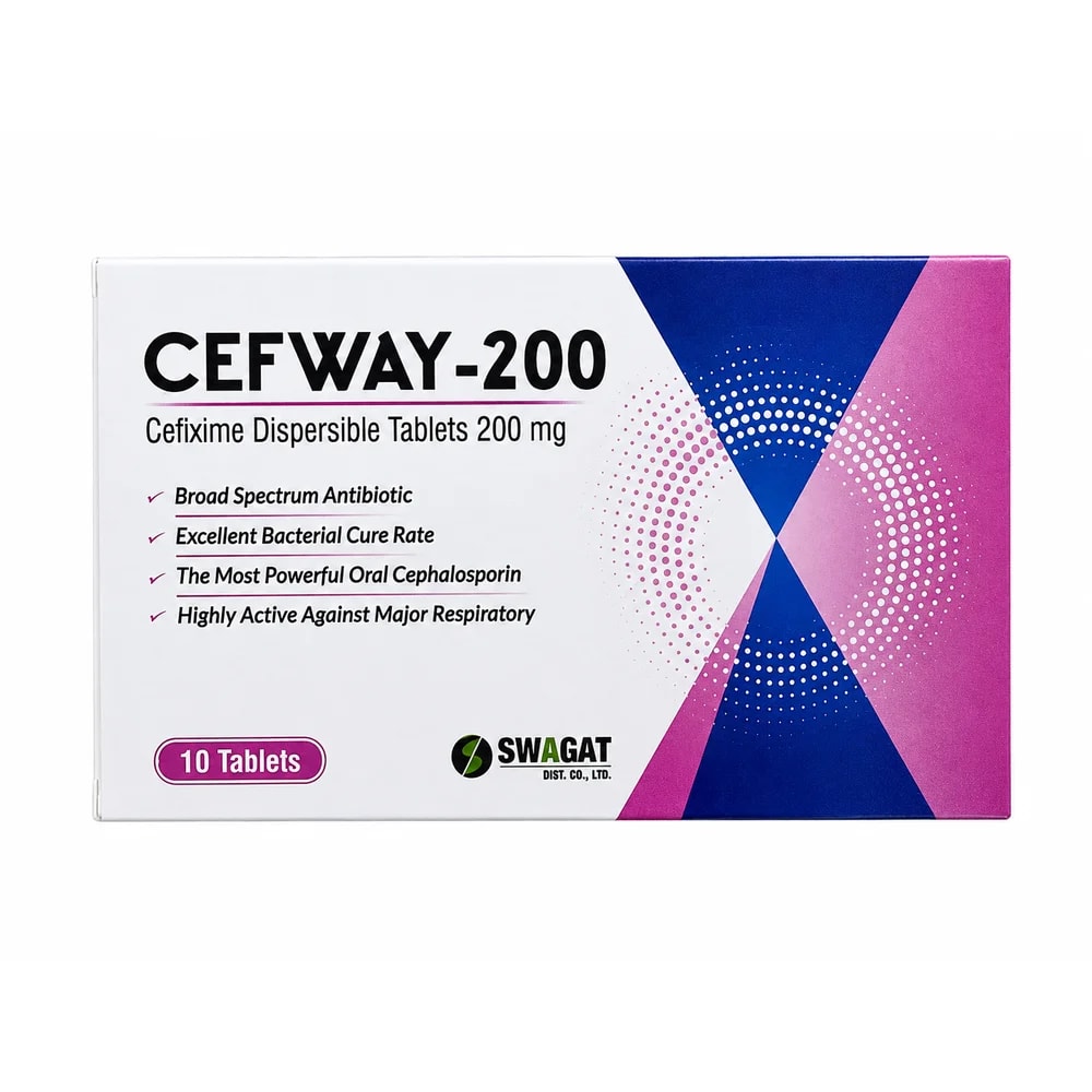 Cefway-200 Cefixime 200 mg per dispersible tablet - Kim Yi