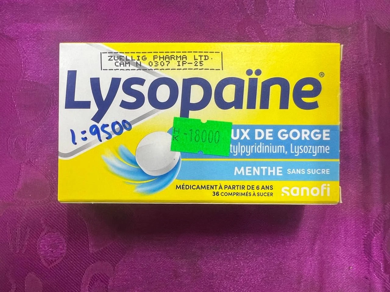 Lysopaine Not available - Dosage pharma