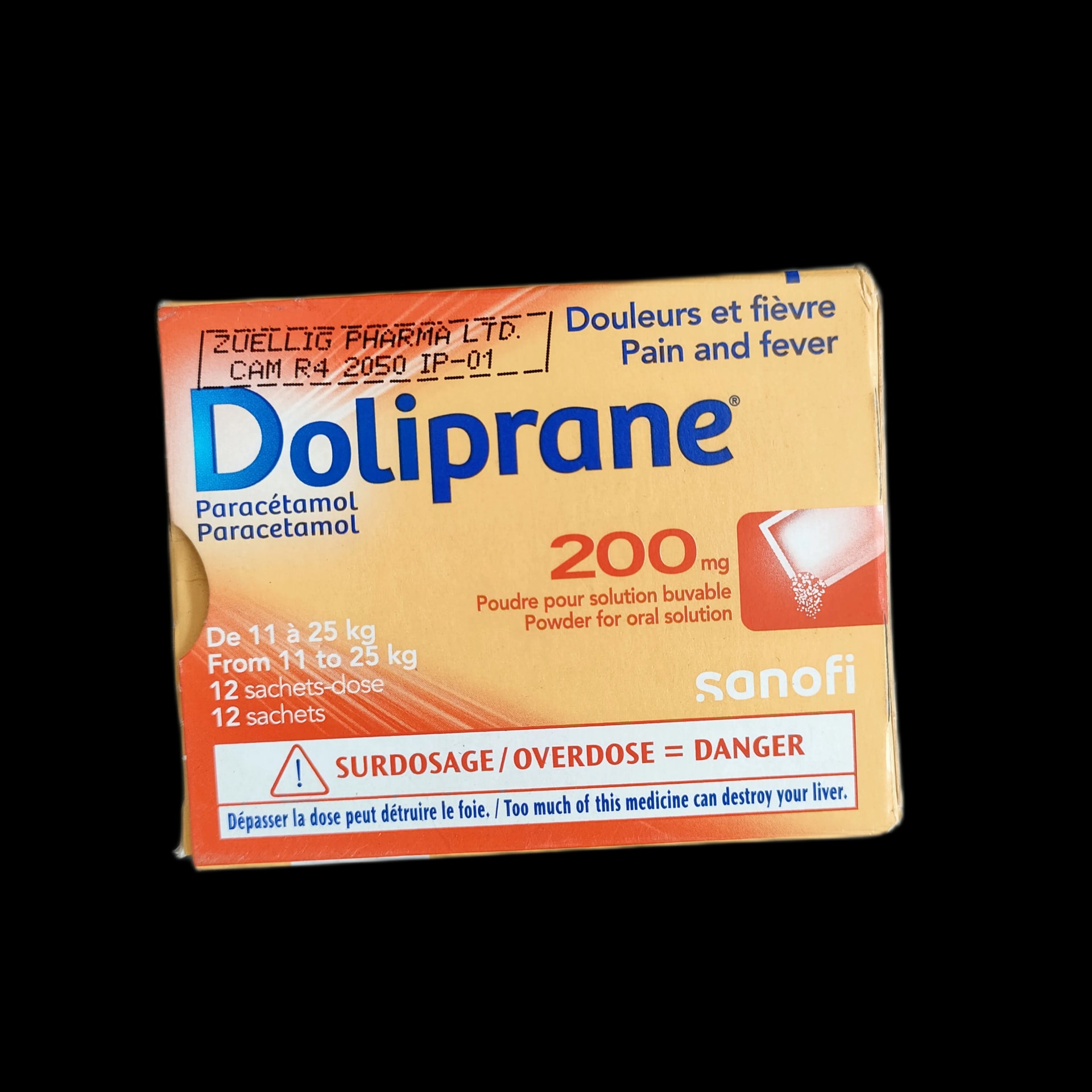 Doliprane 200mg Sachet 200mg - SREY MOM PHARMACY
