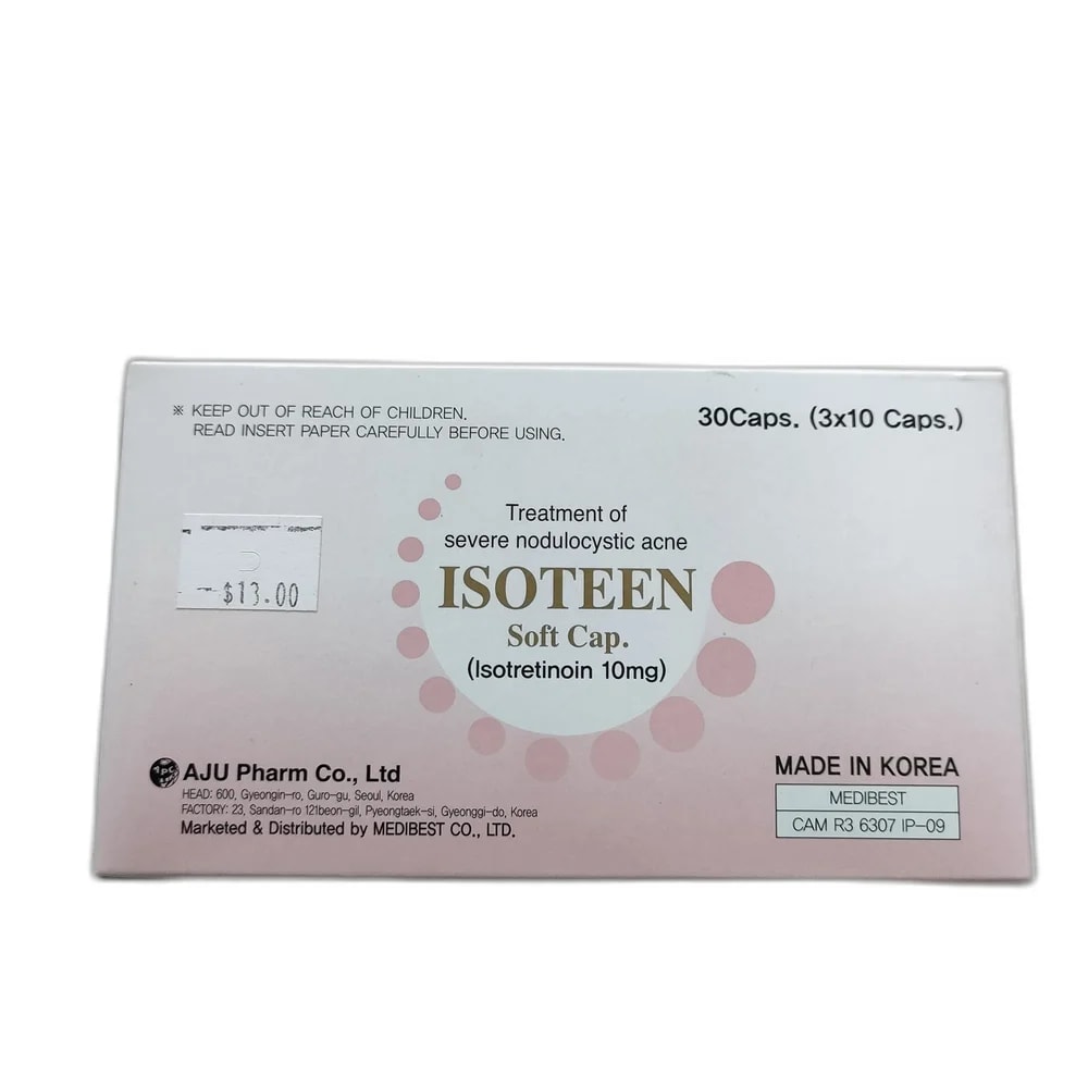 Isoteen Soft Cap 10 mg 10 mg - SUKHA PHARMACY