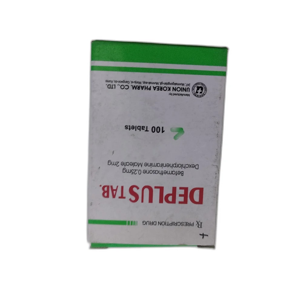 Deplus Tab Betamethasone 0.25 mg + Dexchlorpheniramine Maleate 2 mg - PHARMACIE PORNLEU PICH