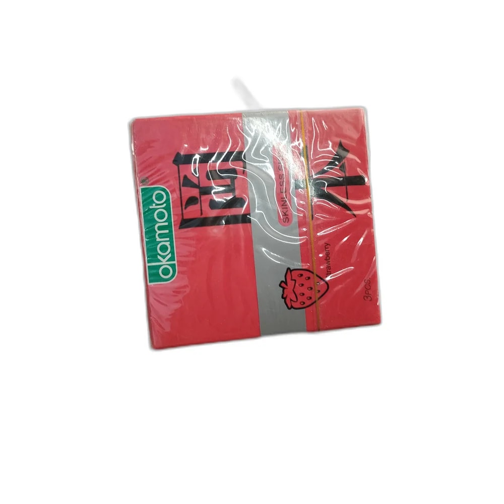 Okamoto Skinless Skin Strawberry - PHARMACIE PORNLEU PICH