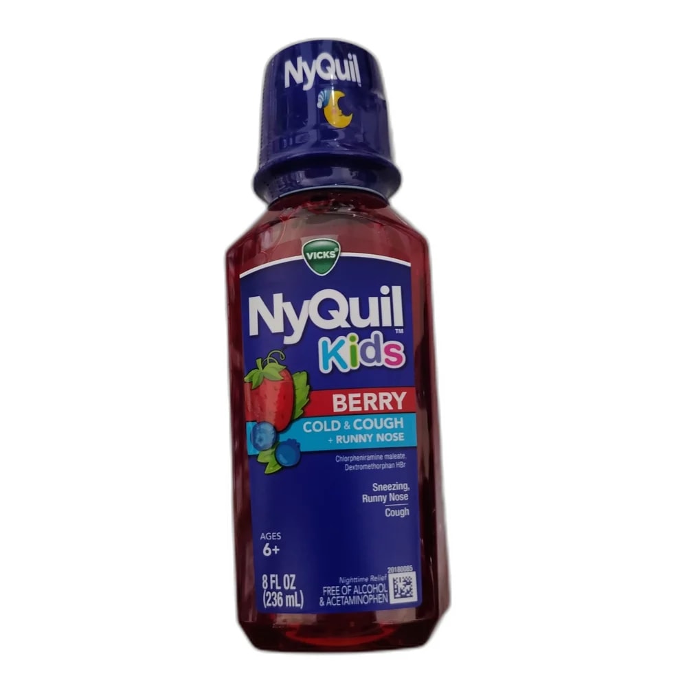 Vicks NyQuil Kids Berry Cold & Cough + Runny Nose - DHOU CARE PHARMACY