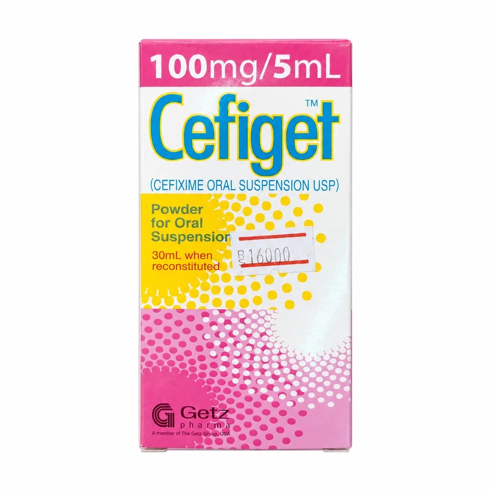 Cefiget Cefixime 100 mg/5 mL after reconstitution - Reachiny Pharmacy