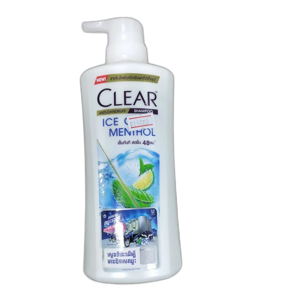 Clear Anti-Dandruff Ice Cool Menthol 400 ml - Depot de Pharmacie B Rotha