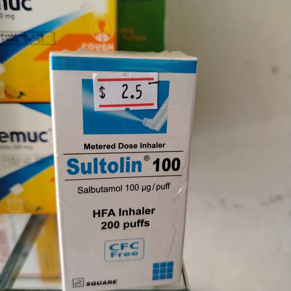 Sultolin 100 Salbutamol 100 mcg per puff - CHEANIMUL PHARMACY