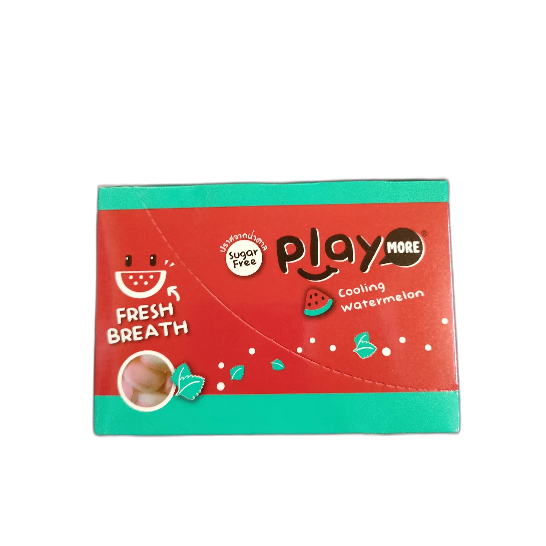 Playmore Cooling Watermelon and Menthol Duo Candy 22 g x 6 pieces candy - PRONETH PHARMA PHARMACY