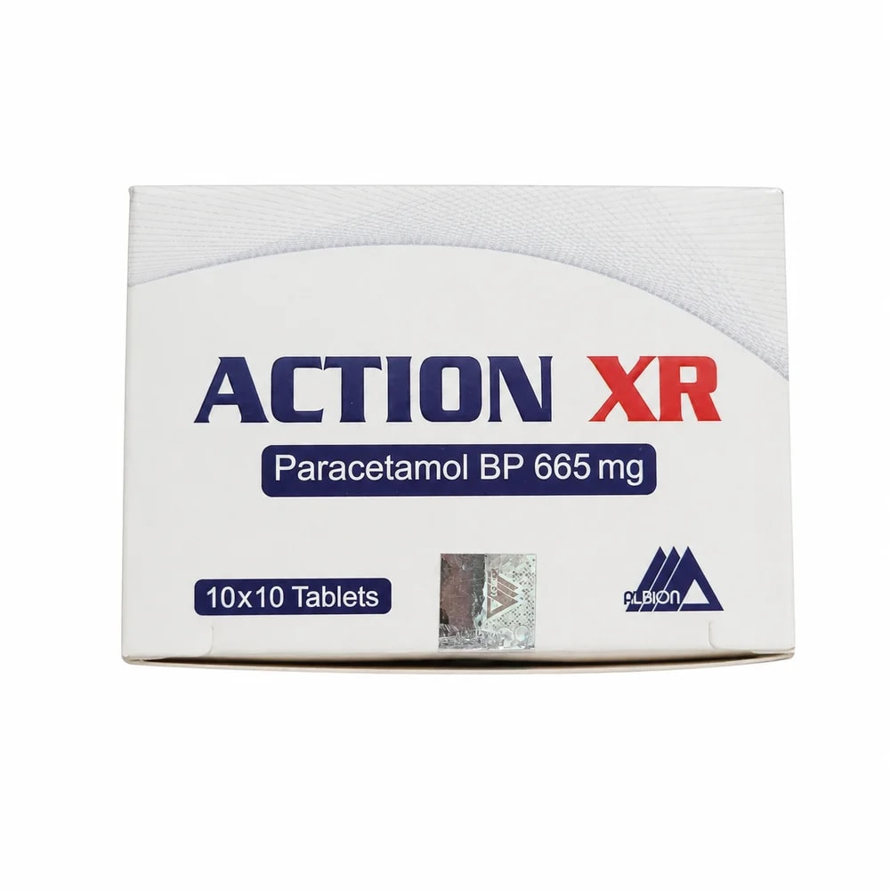 Action XR Paracetamol BP 665 mg extended-release tablet - Preah Chan Tep Pharmacy