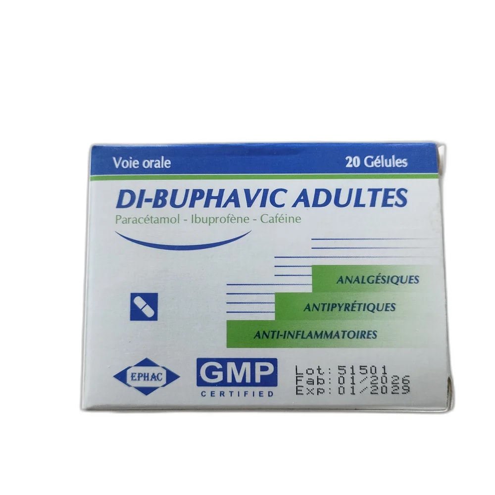 Di-Buphavic Adultes 300 mg / 200 mg / 20 mg - SUKHA PHARMACY