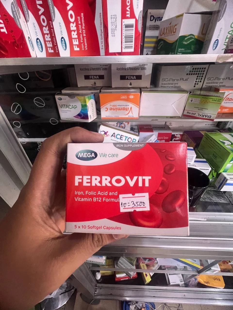 FERROVIT Iron + Folic Acid + Vitamin B12 - MONGKUL SOKHAPHEAP PHARMACY