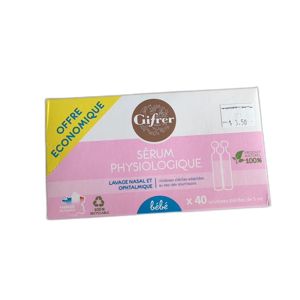 Gifrer Sérum Physiologique 0.9%, 5 mL - SUKHA PHARMACY