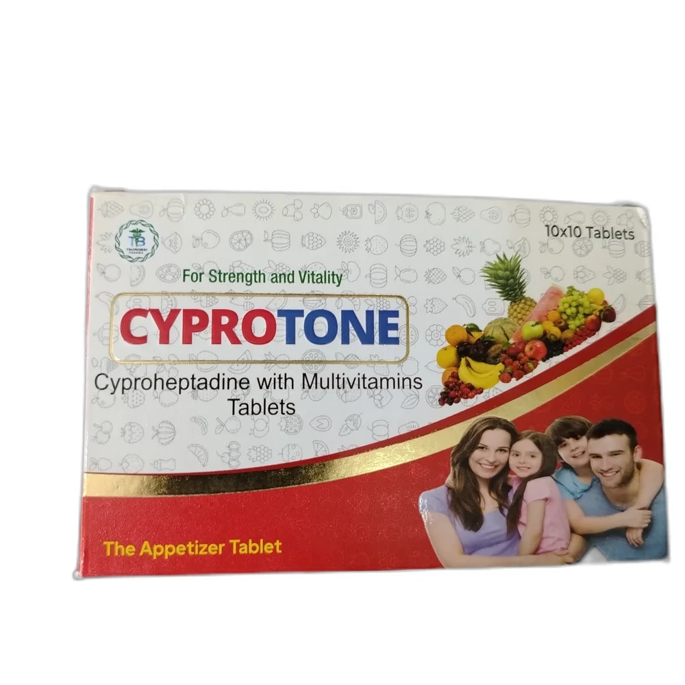 Cyprotone Cyproheptadine HCl 4 mg with multivitamins - PHARMA ASSIST PHARMACY